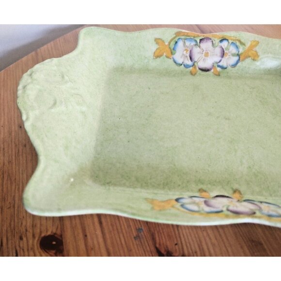 JAMES KENT Longton Vintage Square Pin Dish JAMES KENT Iris Daffodil 1156 - Picture 4 of 11